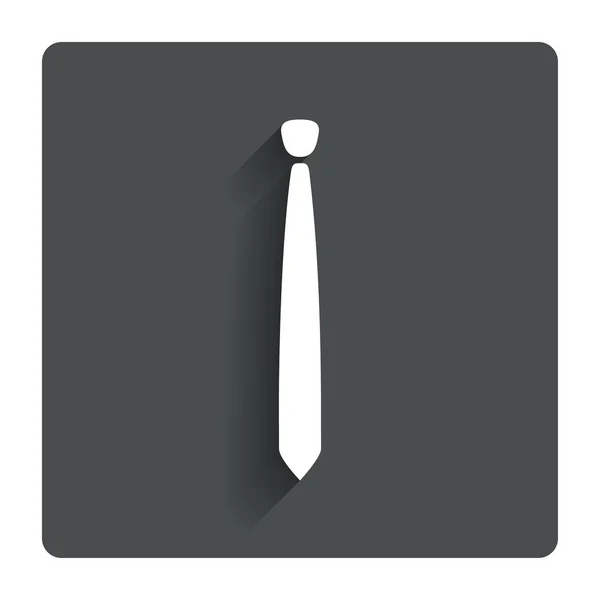 Knyt slim tecken ikonen. Business kläder symbol. — Stock vektor