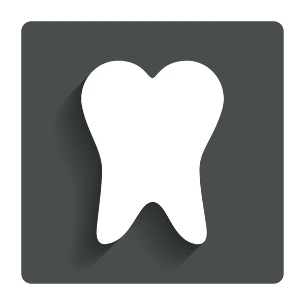 Icône de signe de dent. Symbole de soins dentaires . — Image vectorielle