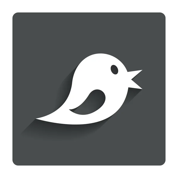 Sociala medier icon. korta meddelanden twitter symbol. — Stock vektor