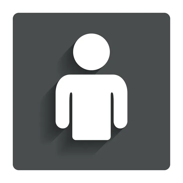 Icona del segno utente. Simbolo della persona . — Vettoriale Stock