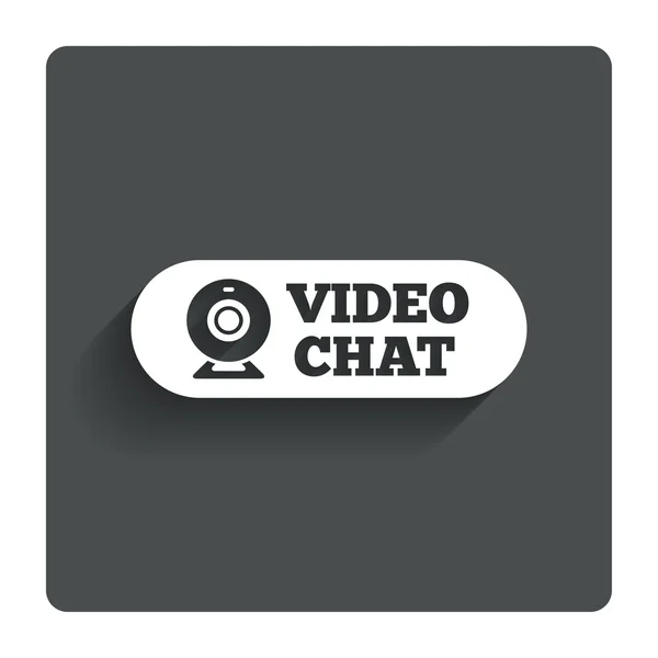 Піктограма відео чату. Веб-камера відео розмова . — стоковий вектор