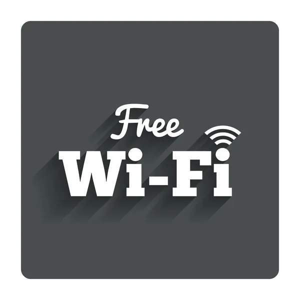 Ücretsiz Wi-Fi işareti. WiFi sembolü. Kablosuz ağ.