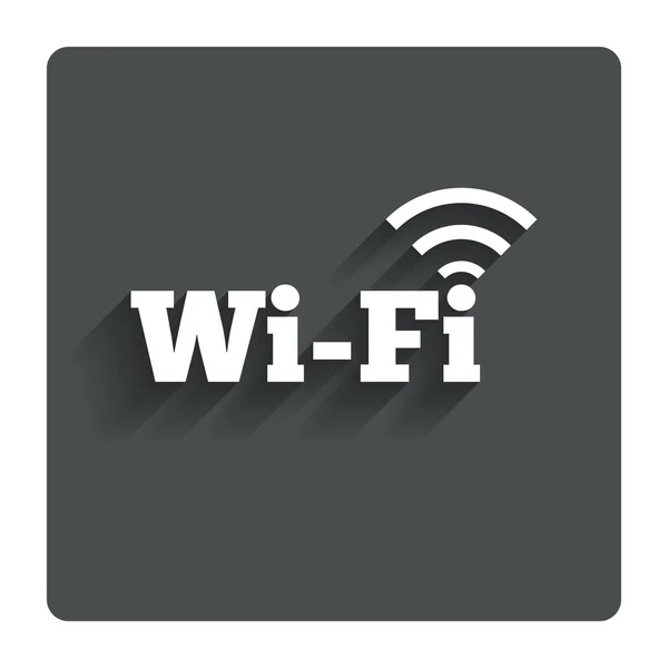 免费 wifi 上网的标志。wifi 符号。无线网络. — Stock vektor