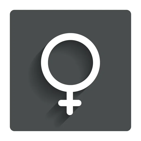 Female sign icon. Woman sex button. — Stock Vector