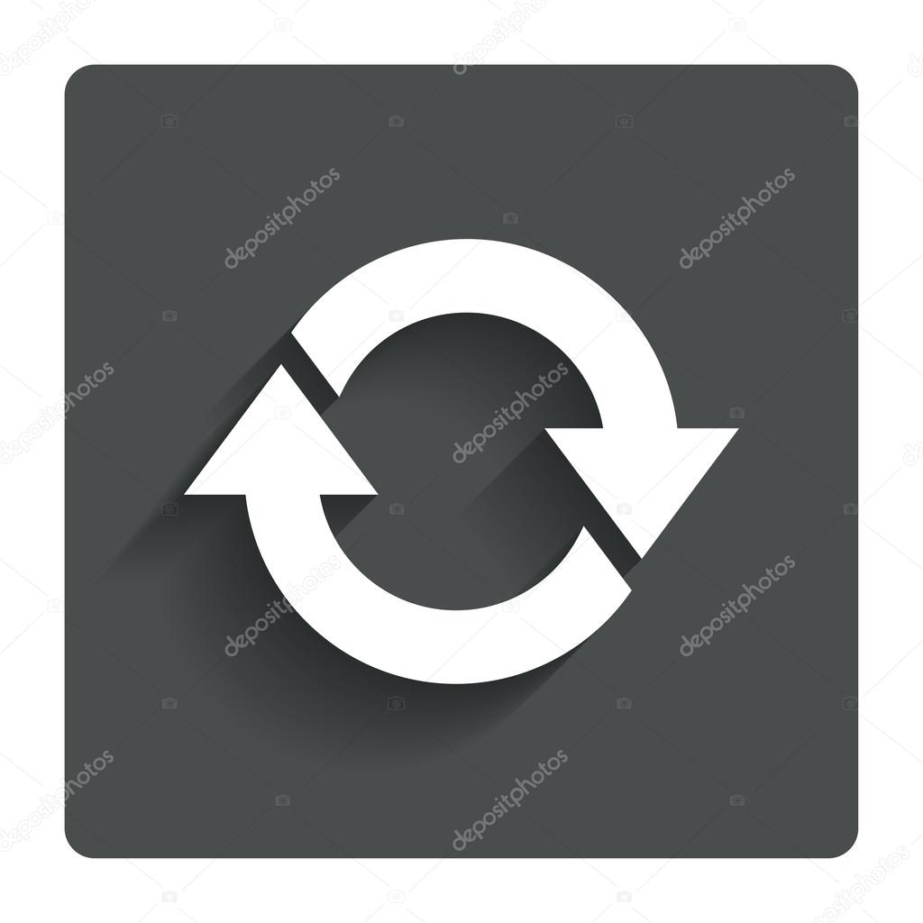 Rotation icon. Repeat symbol. Refresh sign.