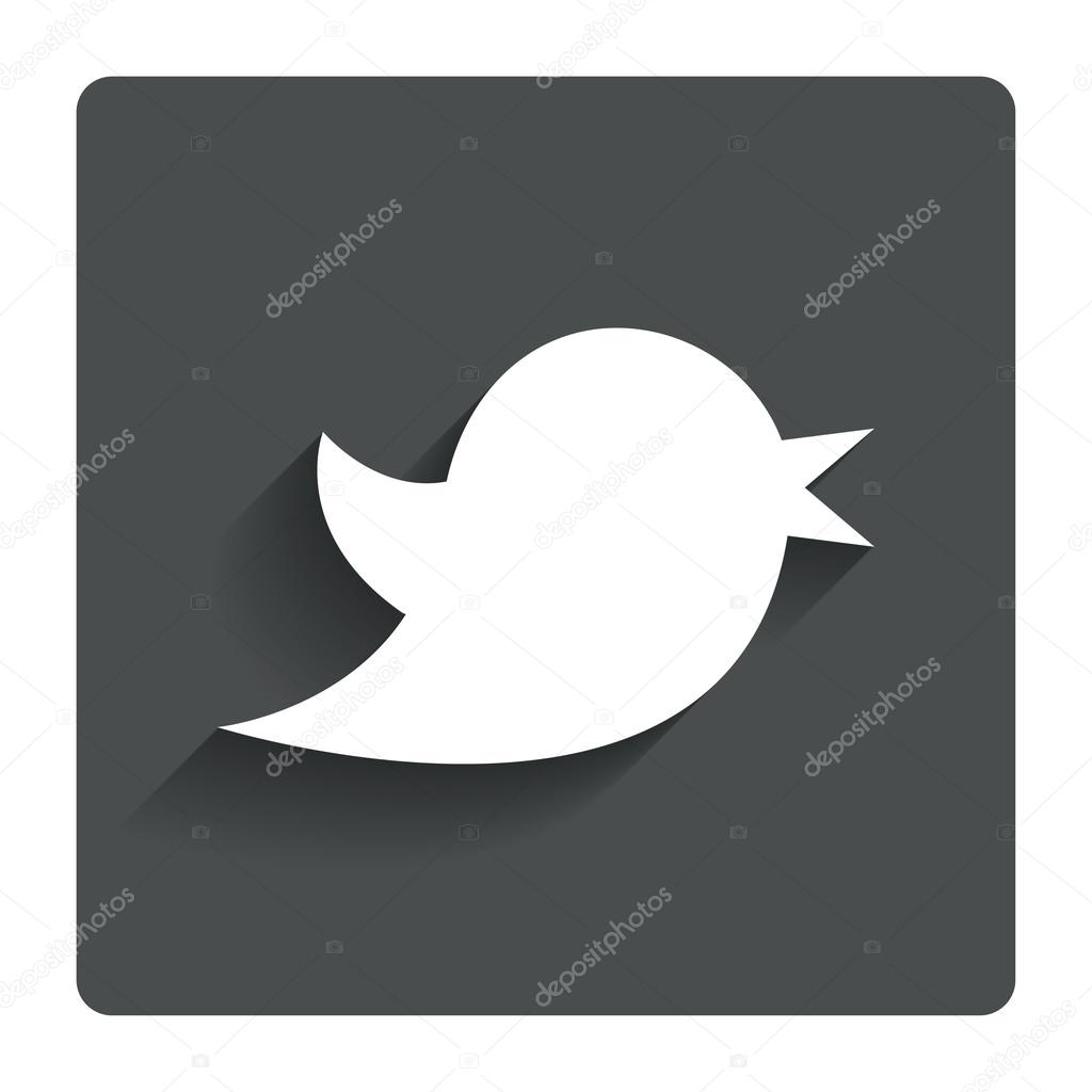 Social media icon. Short messages twitter symbol.