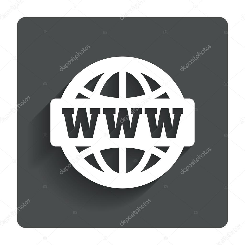 WWW sign icon. World wide web symbol.