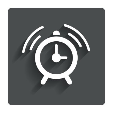 çalar saat işareti simgesi. Alarm sembolü kadar uyan.