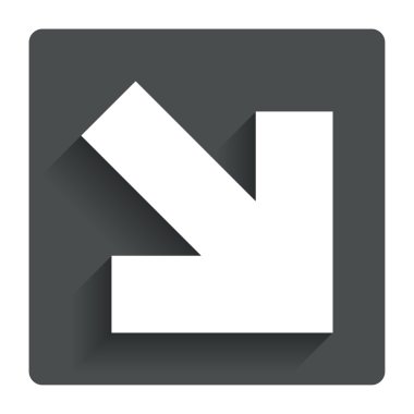 ok işareti simgesi. En yakın düğme. Gezinti simgesi