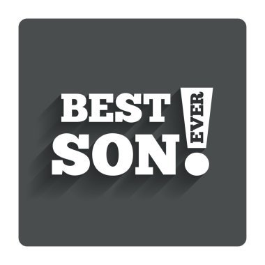 En iyi oğlum hiç simge imzala. ödül sembolü.