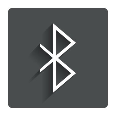 Bluetooth işareti simgesi. mobil şebeke sembolü.