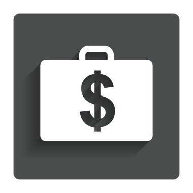 dolar usd işareti ile durum. Evrak Çantası'nı düğmesi.