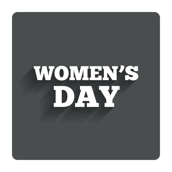 Womens day tecken ikon. Holiday symbol. — Stock vektor