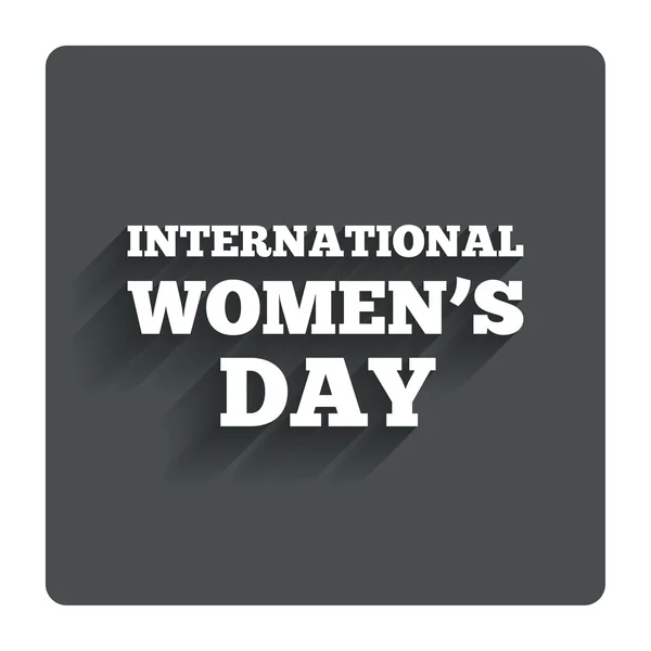 8 Marts International Womens Day tegn ikon . – Stock-vektor