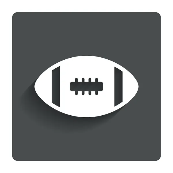 Ikone des amerikanischen Fußballs. Mannschaftssport. — Stockvektor