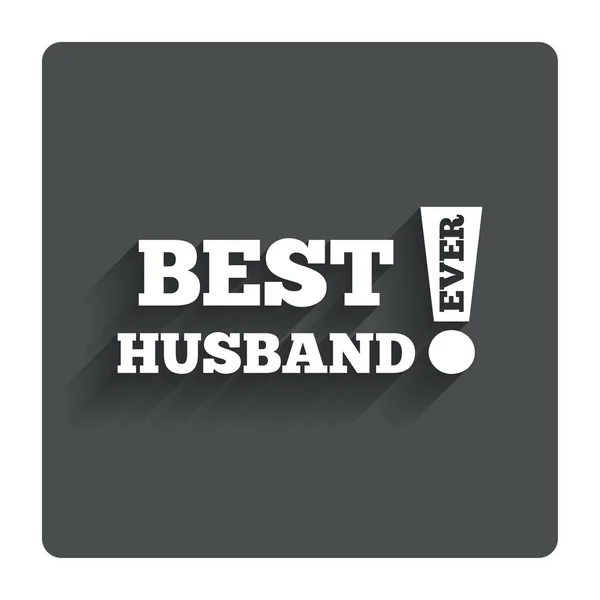 Best husband ever sign icon. Award symbol. — Stock Vector