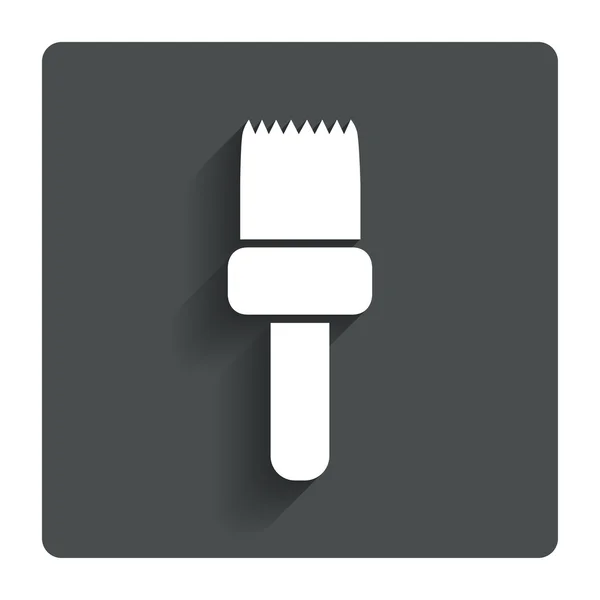 Paint brush aláírás ikonra. művész-szimbólum. — Stock Vector