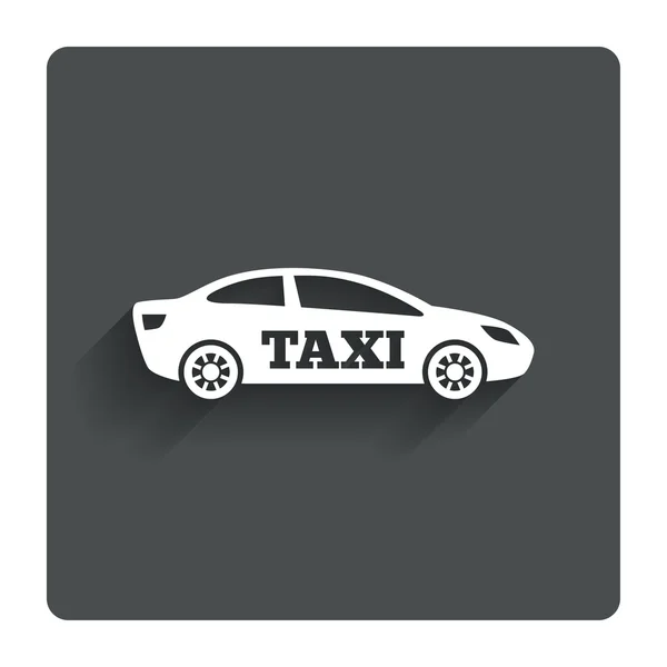 Ikona podepsat vůz taxi. sedan limuzína symbol. — Stockový vektor