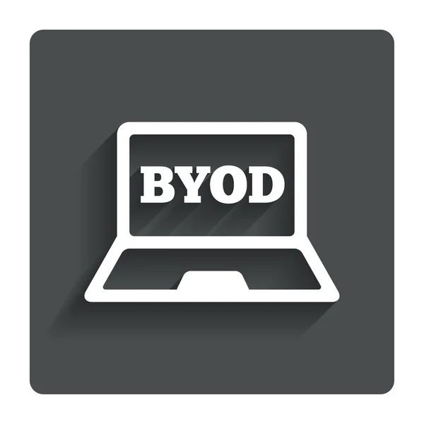 BYOD sign icon. Bring your own device symbol. — Stock Vector