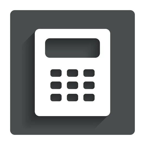 Icône de signe de calculatrice. Symbole de comptabilité . — Image vectorielle