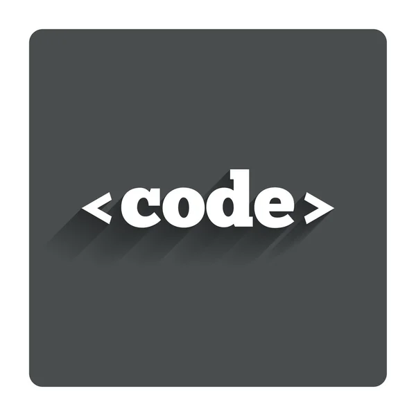 Ícone de código. Símbolo da linguagem de programação . —  Vetores de Stock