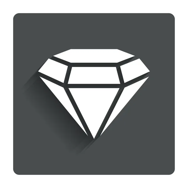 Diamanten pictogram. Sieraden symbool. Edelsteen. — Stockvector