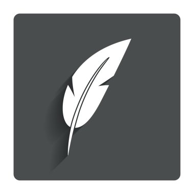 geçiş yumuşatma işareti simgesi. Retro kalem simgesi.