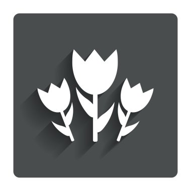 çiçek simgesi imzala. gül sembolü.