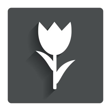 çiçek işareti simgesi. gül sembolü.