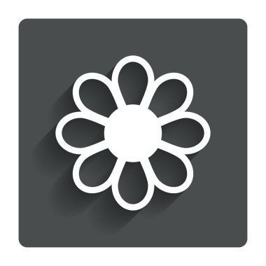 Çiçek işareti simgesi. Çiçek sembolü.