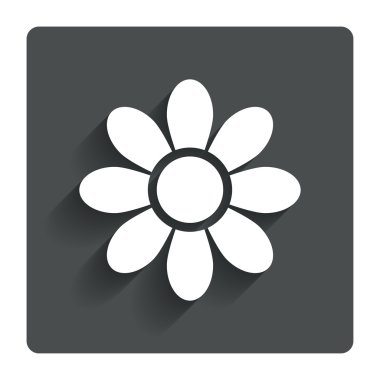 Çiçek işareti simgesi. Çiçek sembolü.