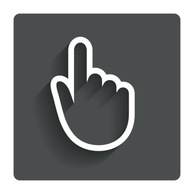 el imleç işareti simgesi. el işaretçi simgesi.