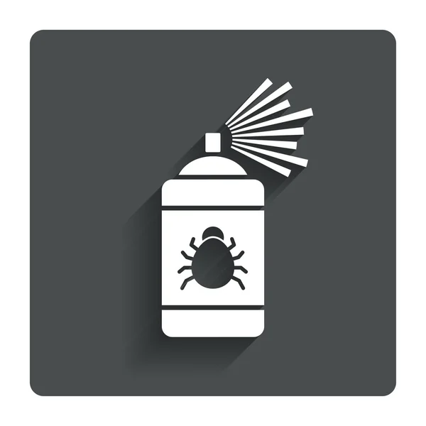 Bug icône de signe de désinfection. symbole de fumigation . — Image vectorielle