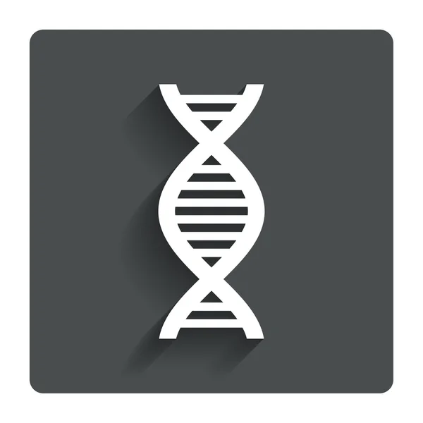 Icona del segno del DNA. Simbolo dell'acido desossiribonucleico . — Vettoriale Stock