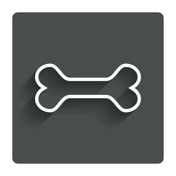 Signo de hueso de perro. Mascotas símbolo de comida . — Vector de stock