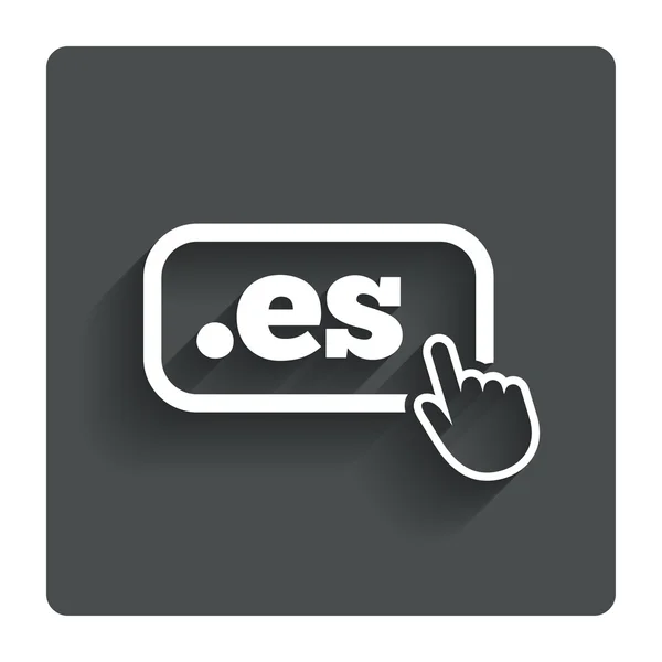 Domain ES sign icon. Top-level internet domain — Stock Vector