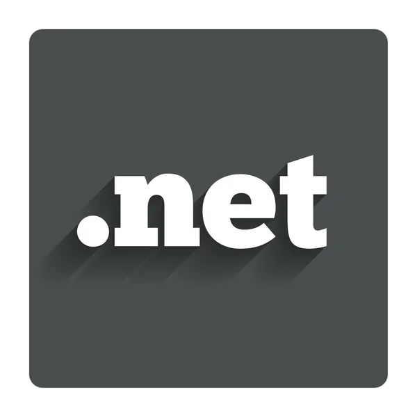 Icono de signo NET de dominio. Dominio de Internet de nivel superior — Archivo Imágenes Vectoriales