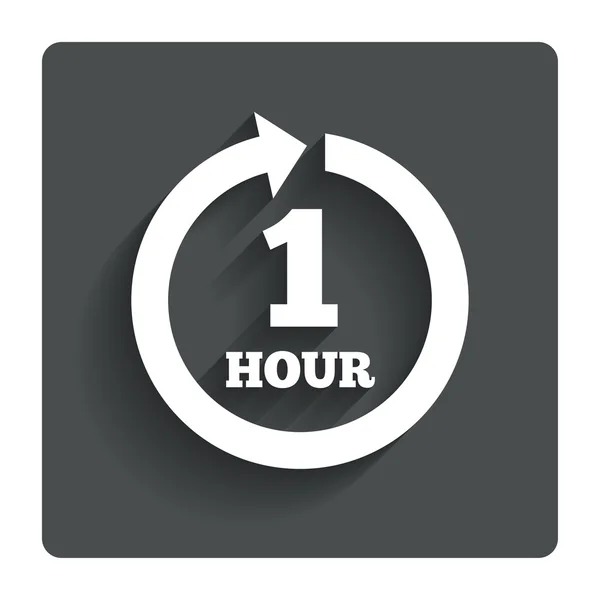 Every hour sign icon. Full rotation arrow. — Stock Vector