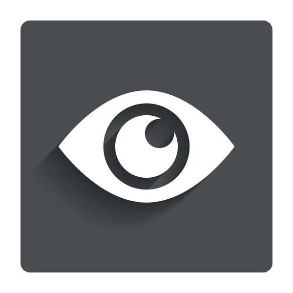 Icono de signo ocular. Publicar el botón de contenido . — Vector de stock