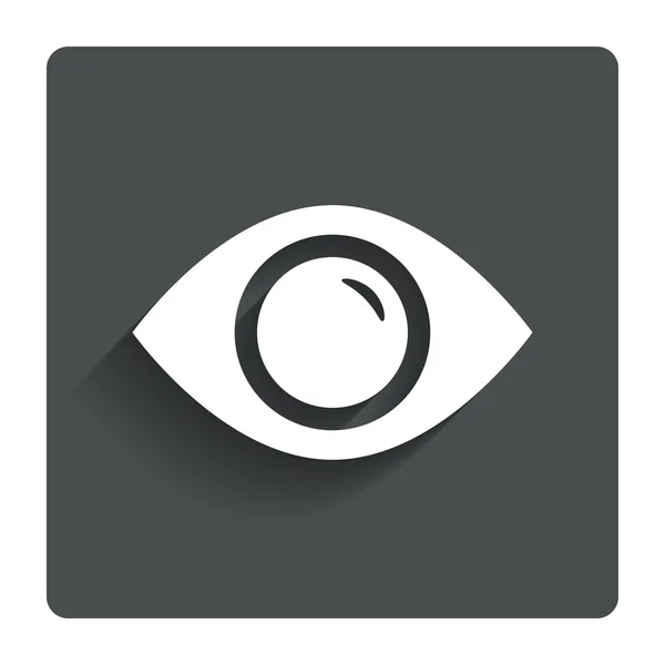 Icono de signo ocular. Publicar el botón de contenido . — Vector de stock