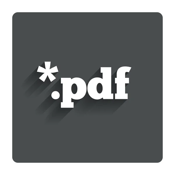 PDF-bestand documentpictogram. Download PDF-knop. — Stockvector