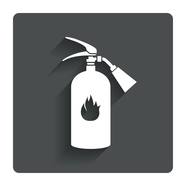 Gaśnica znak ikona. symbol bezpieczeństwa pożarowego. — Wektor stockowy