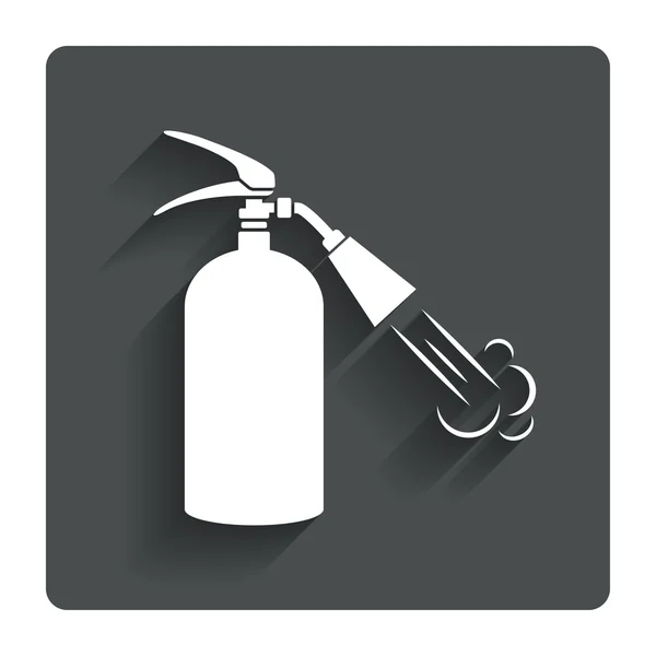 Icône de panneau d'extincteur. symbole de sécurité incendie . — Image vectorielle