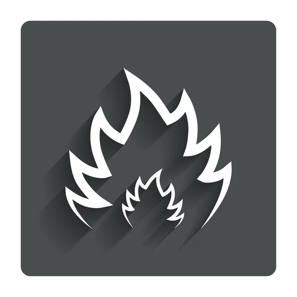 Požár znaménko symbol. tepla symbol. — Stockový vektor