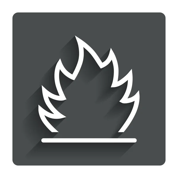 Požár znaménko symbol. tepla symbol. — Stockový vektor