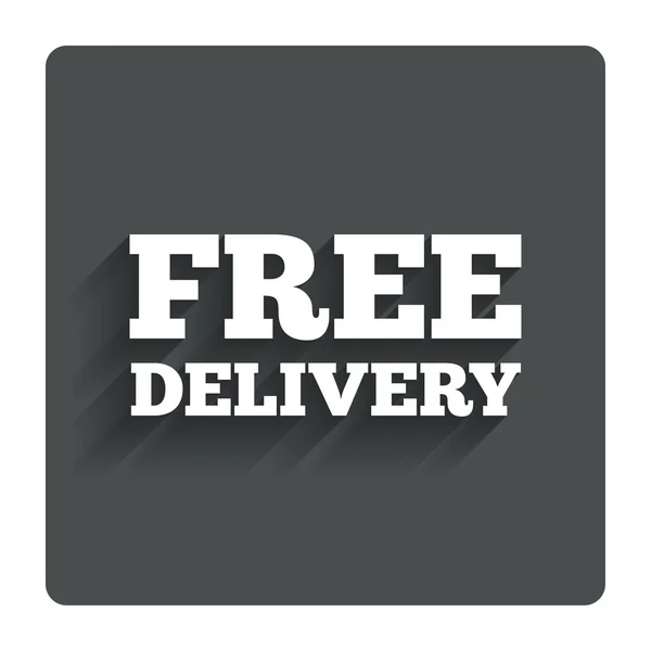 Free delivery sign icon. Delivery button. — Stock Vector