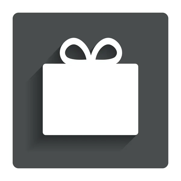 Geschenk box teken pictogram. huidige symbool. — Stockvector