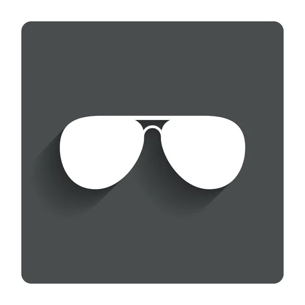 Aviator sunglasses sign icon. Pilot glasses. — Stock Vector