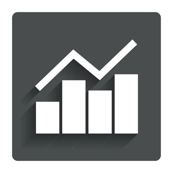 Grafico icona del segno grafico. Simbolo diagramma . — Vettoriale Stock