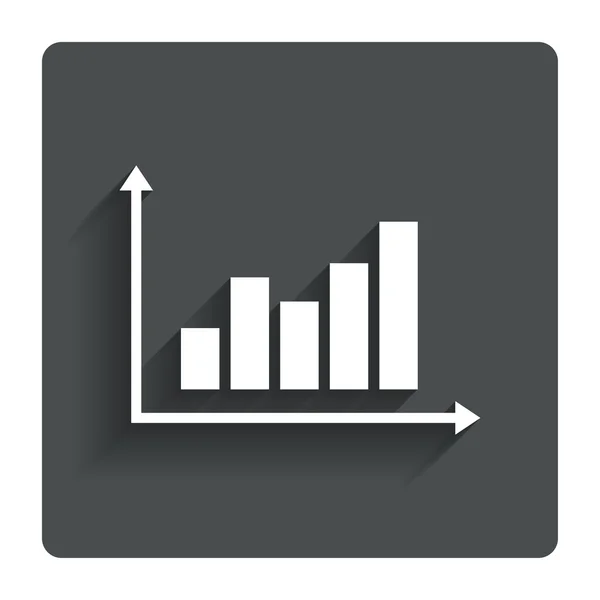 Gráfico ícone de sinal gráfico. Símbolo do diagrama . — Vetor de Stock